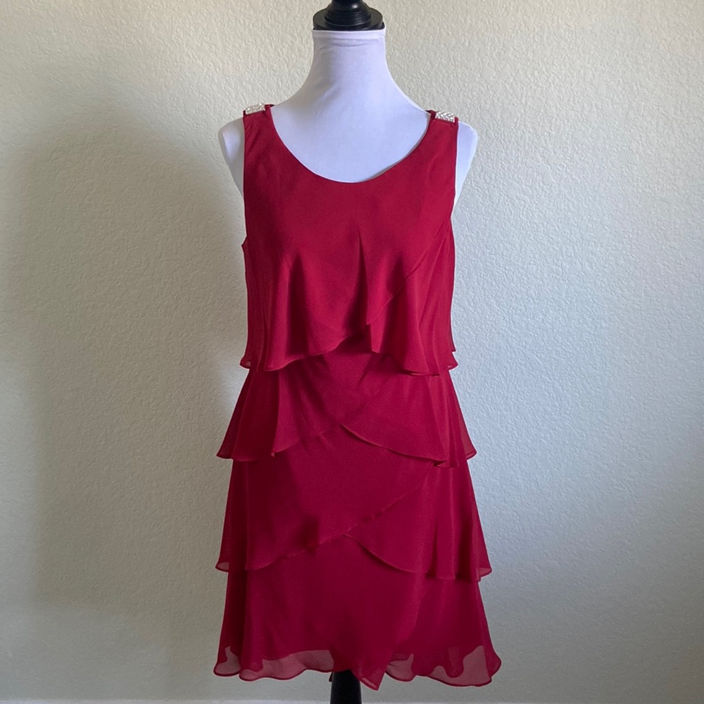 Red Layered Dress